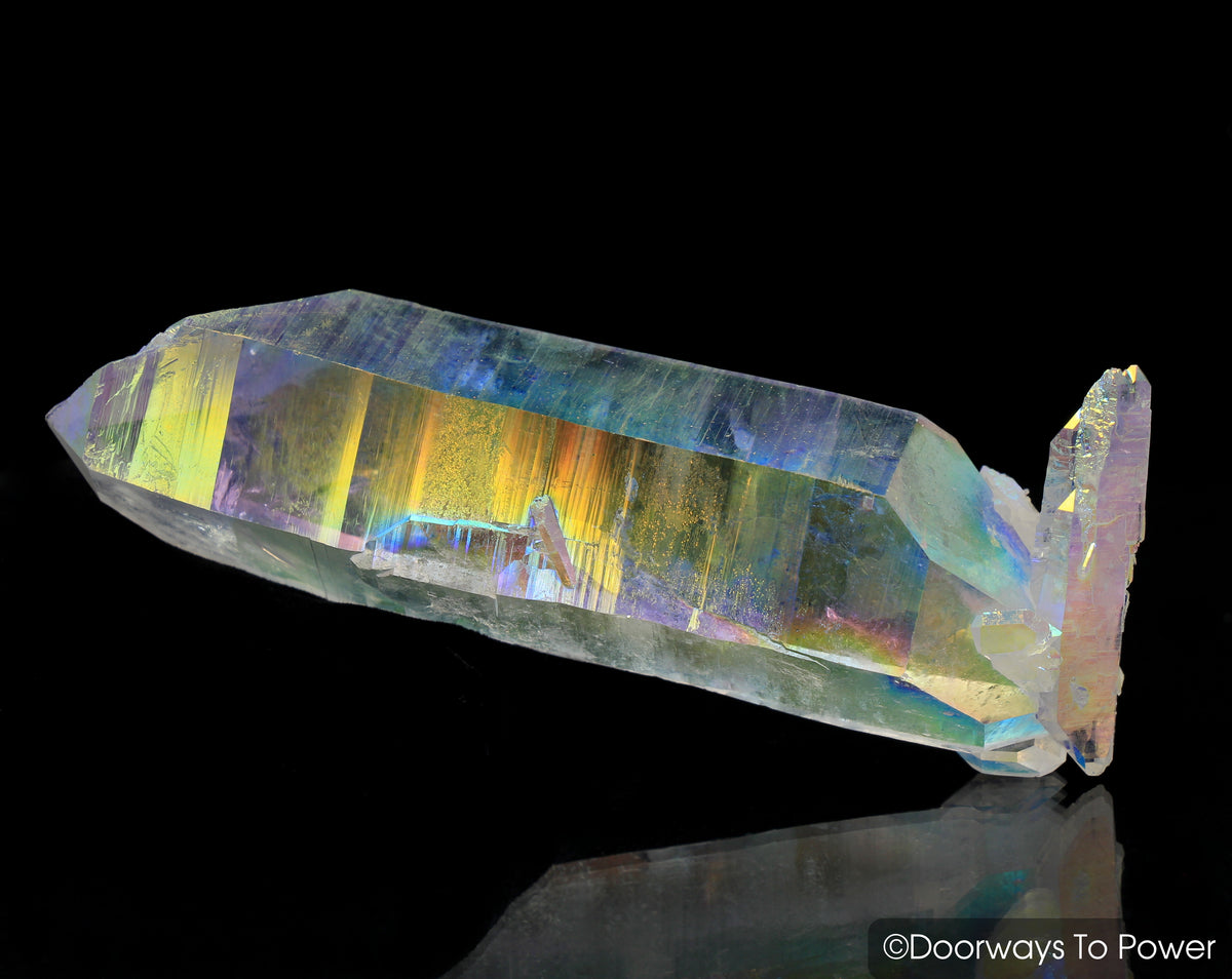 Angel Aura Quartz DT Pleiadian Starbrary Record Keeper Twin Crystal