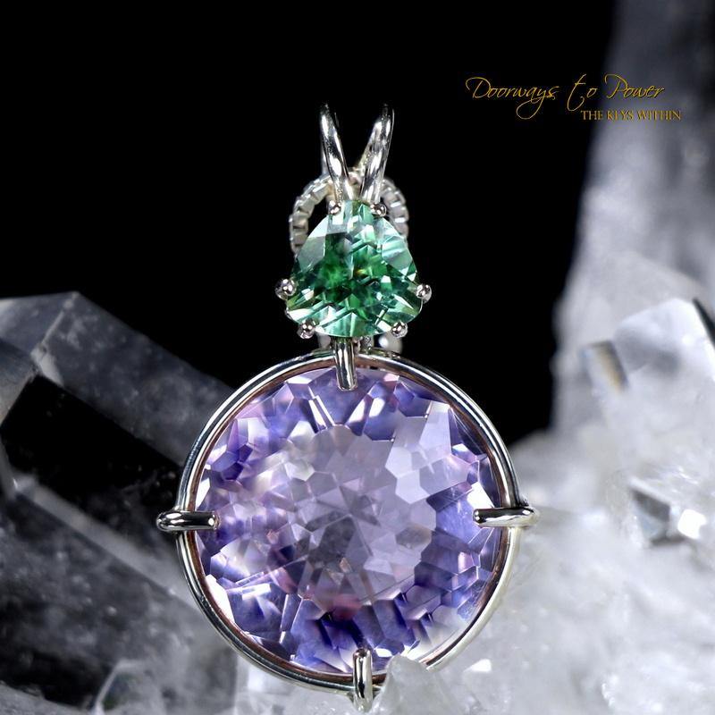 Ruby Lavender Quartz Pendant