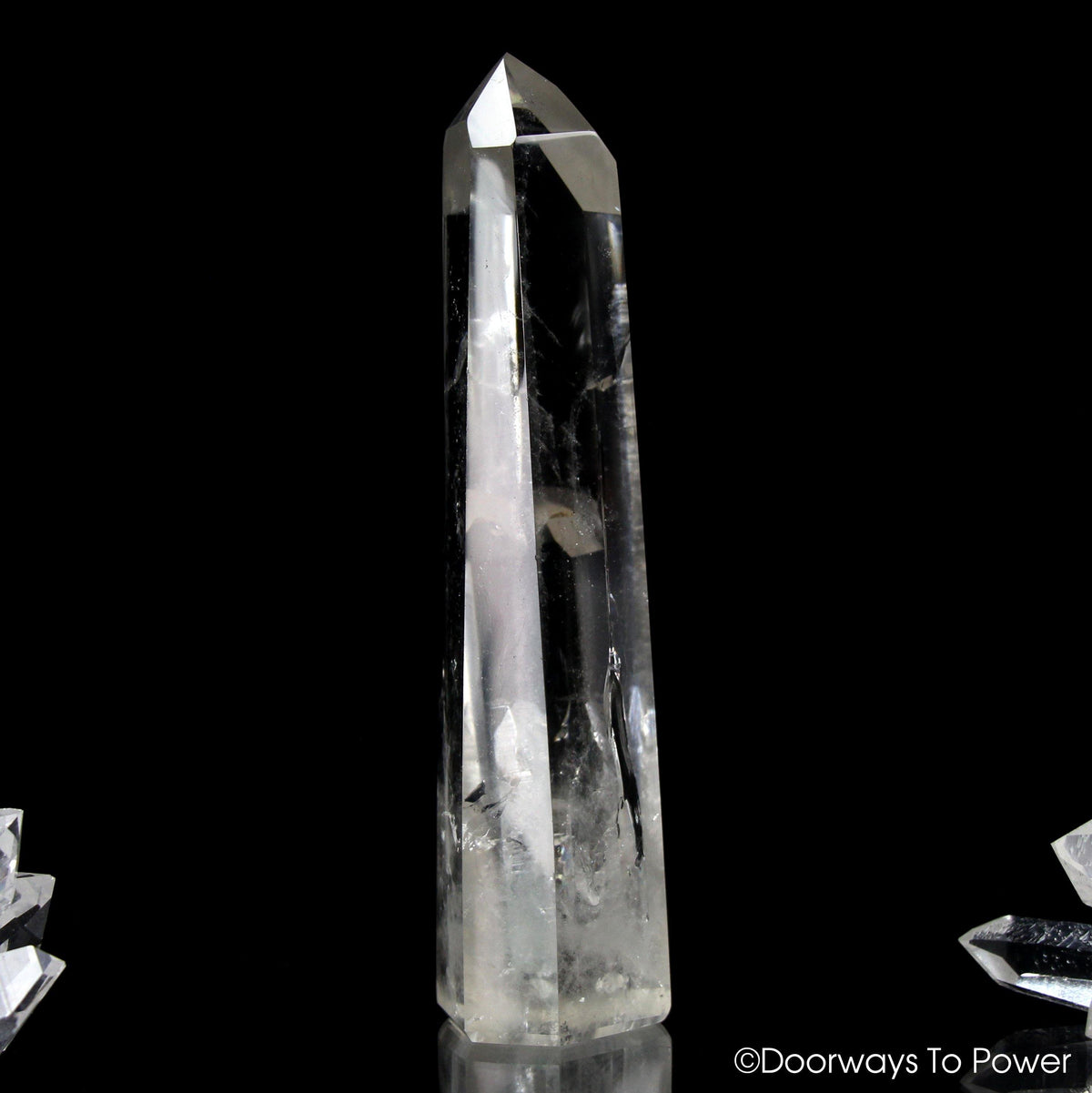 Dolphin Healing Quartz Crystal Point + Rainbows + Manifest Spirit Isis