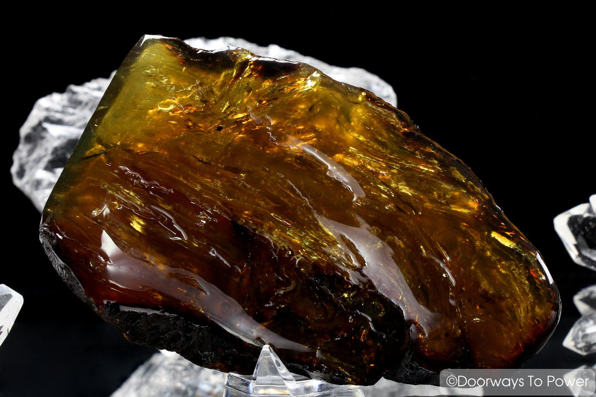 Sumatra Blue Amber Polished Specimen