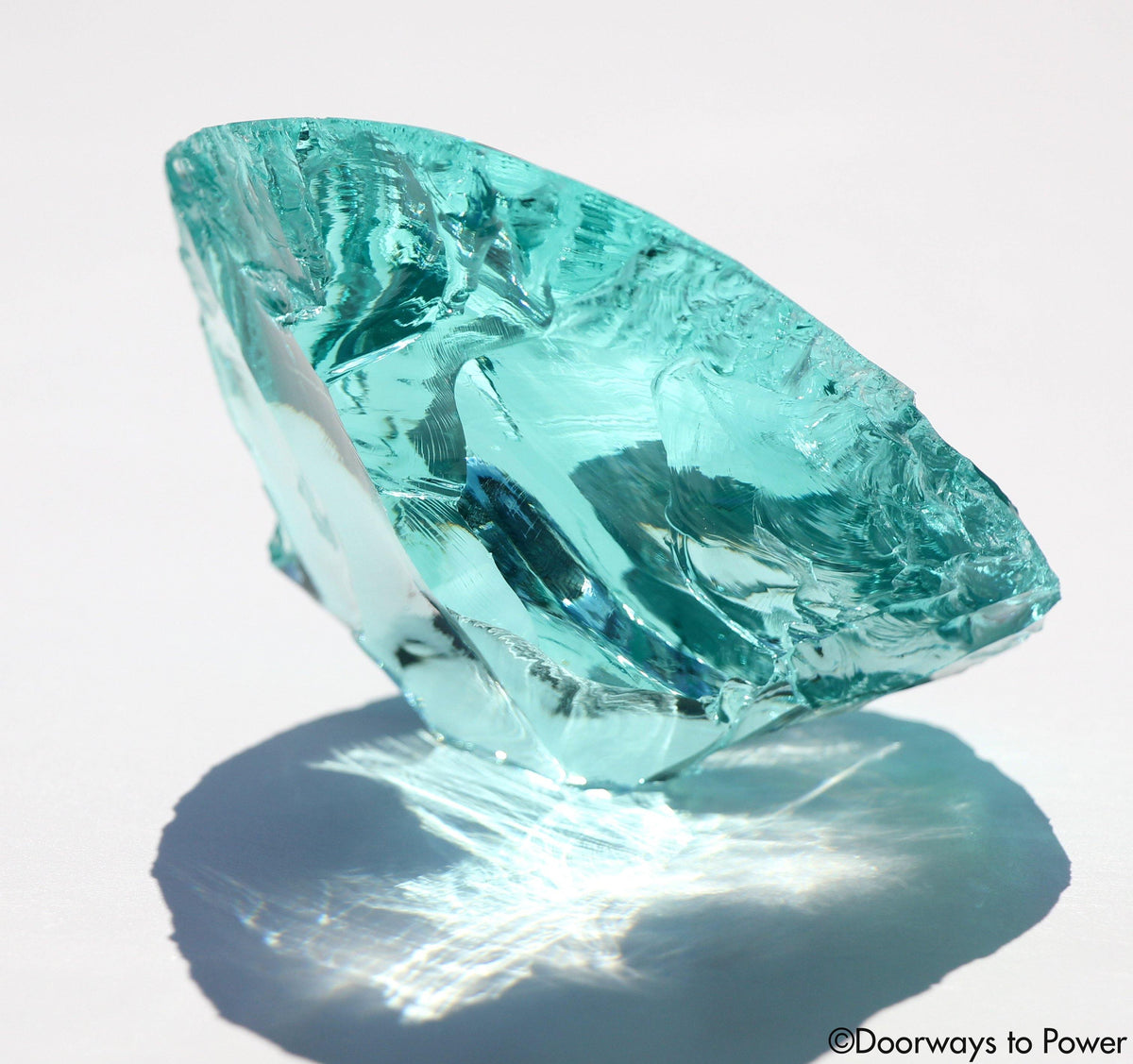 XL Aqua Serenity Monatomic Andara Temple Crystal 'Atlantean Hologram'