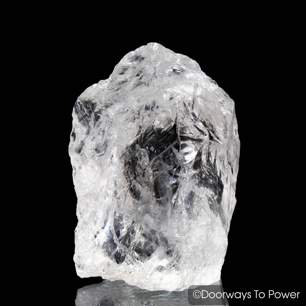 Satyaloka Clear Azeztulite Master Record Keeper Crystal Altar Stone