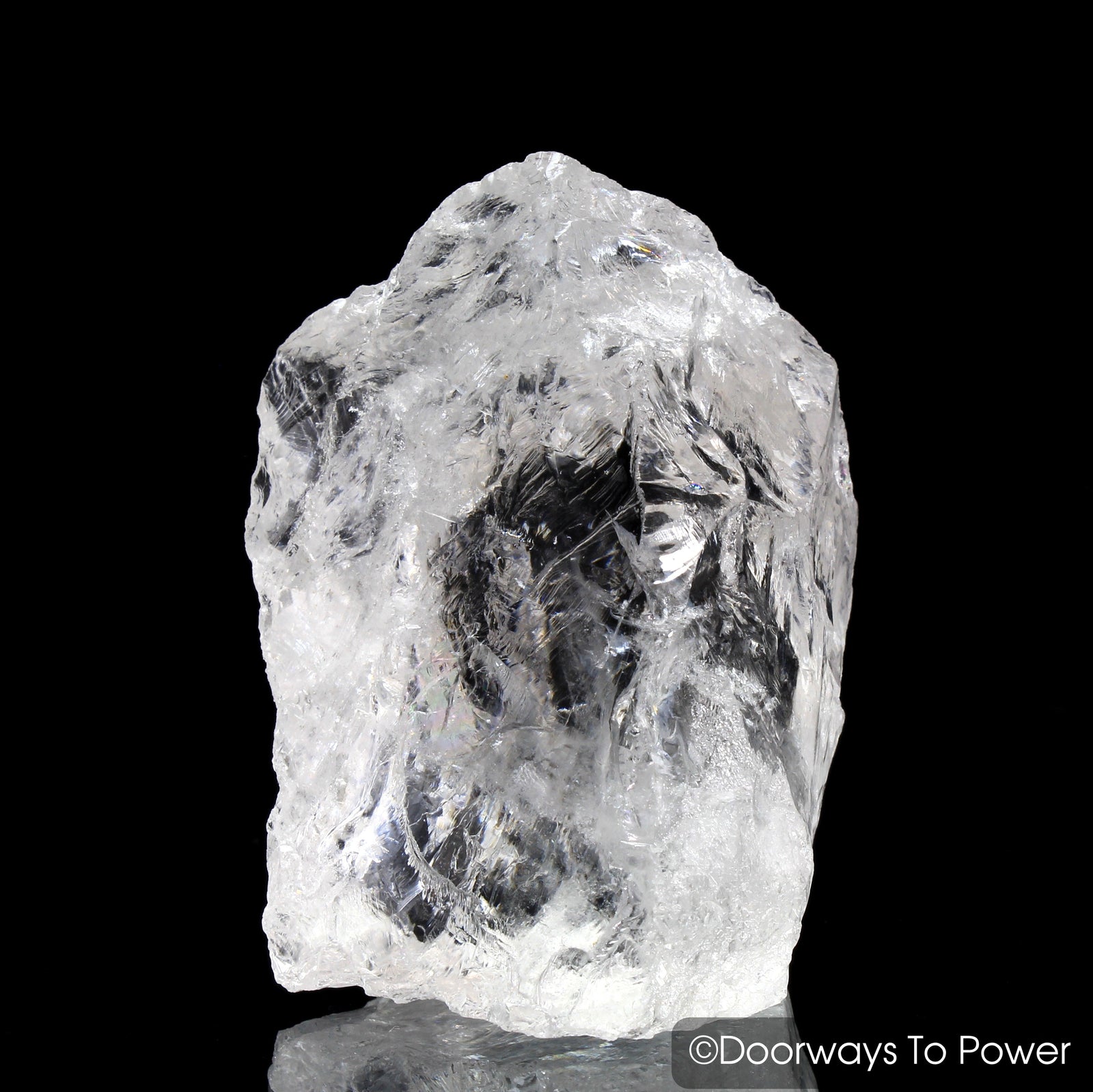 Satyaloka Clear Azeztulite Master Record Keeper Crystal Altar Stone