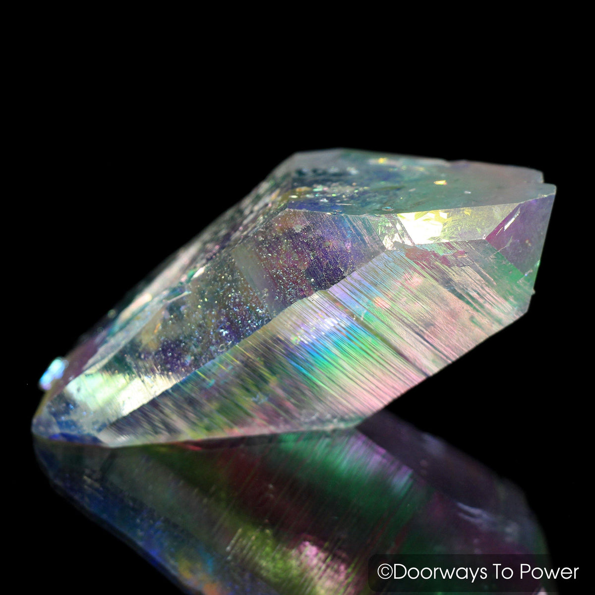Lemurian Light Angel Aura Quartz Crystal Record keeper