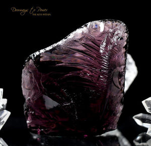 Purple Andara Crystal Glass Sculpture