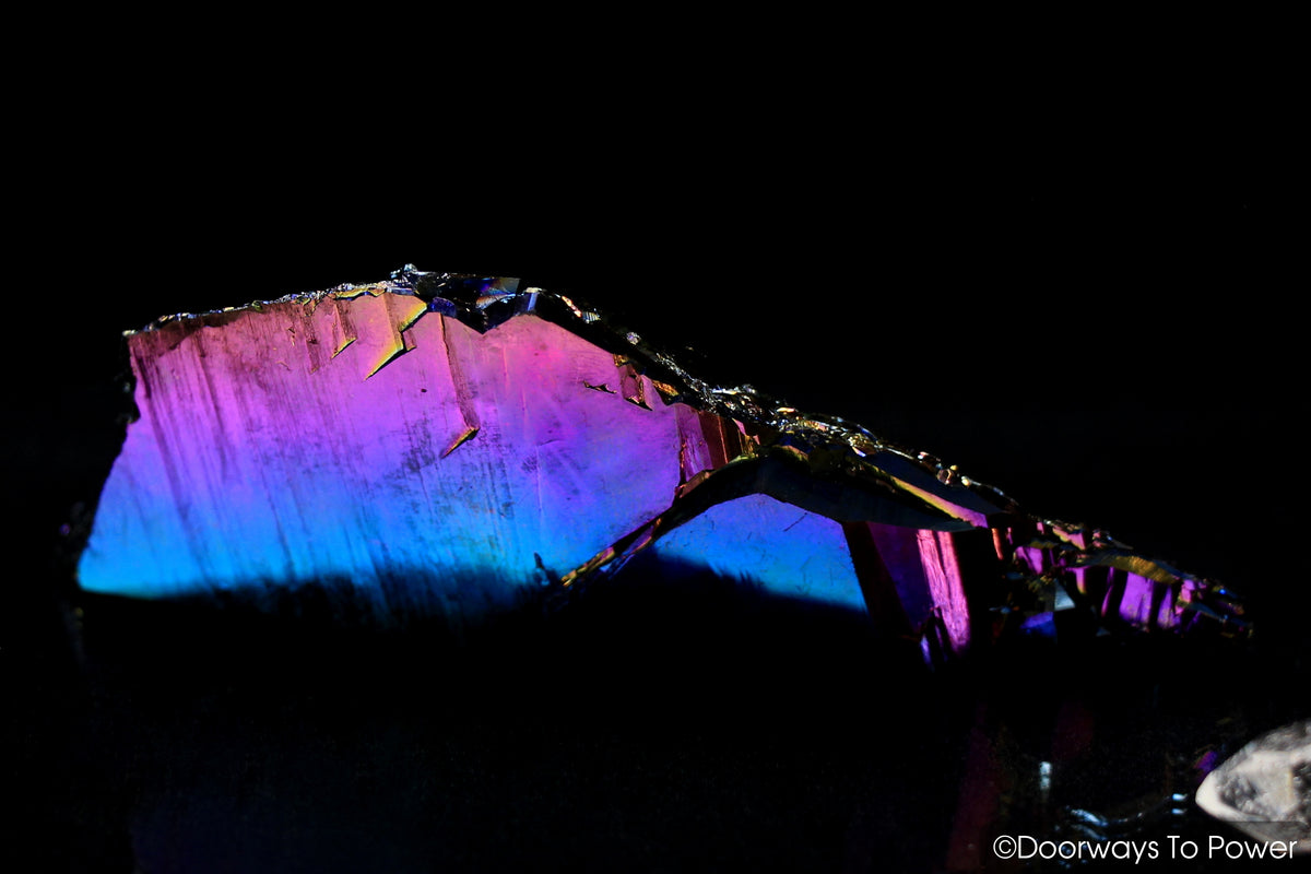 Titanium Aura Quartz DT Master Record Keeper Crystal 'Frequency Shifter'