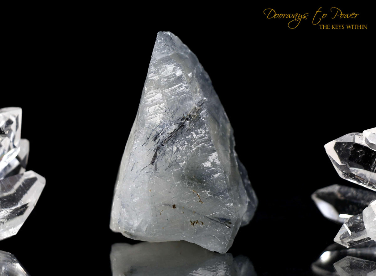 Blue Tourmaline Quartz Crystal 