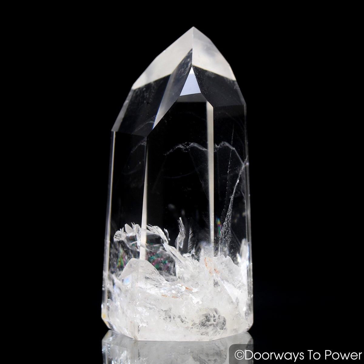 John of God Phantom Quartz Crystal Temple Heart Dow & Rainbows