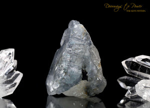 Blue Tourmaline Quartz Crystal 