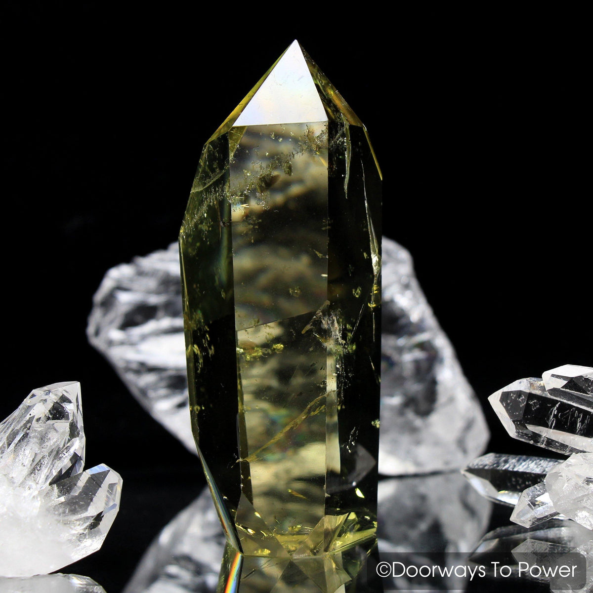 John of God Citrine Quartz Crystal Point