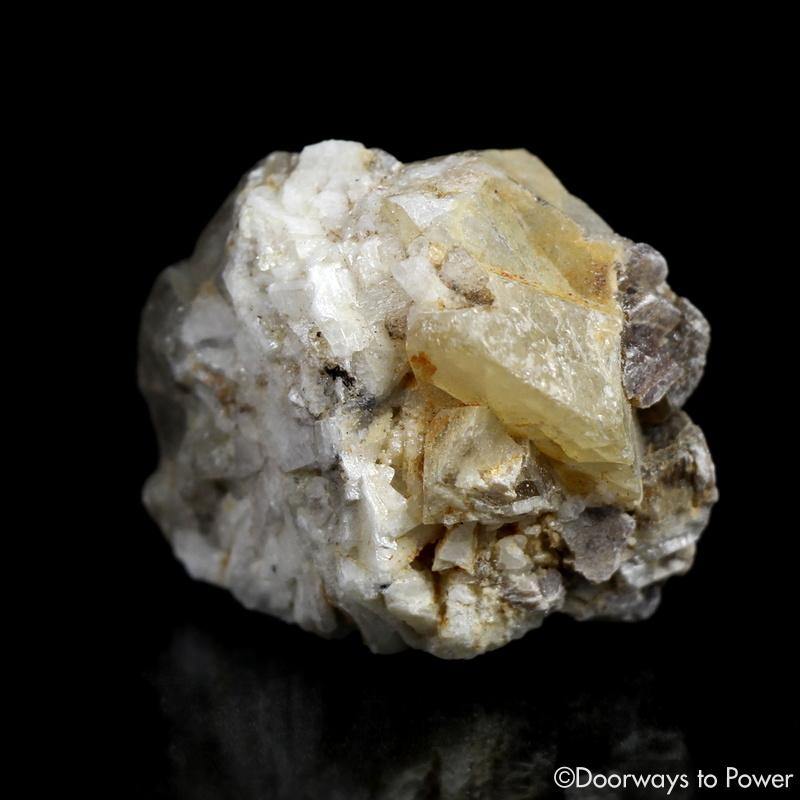 Synergy 12 Golden Herderite Crystal Specimen 