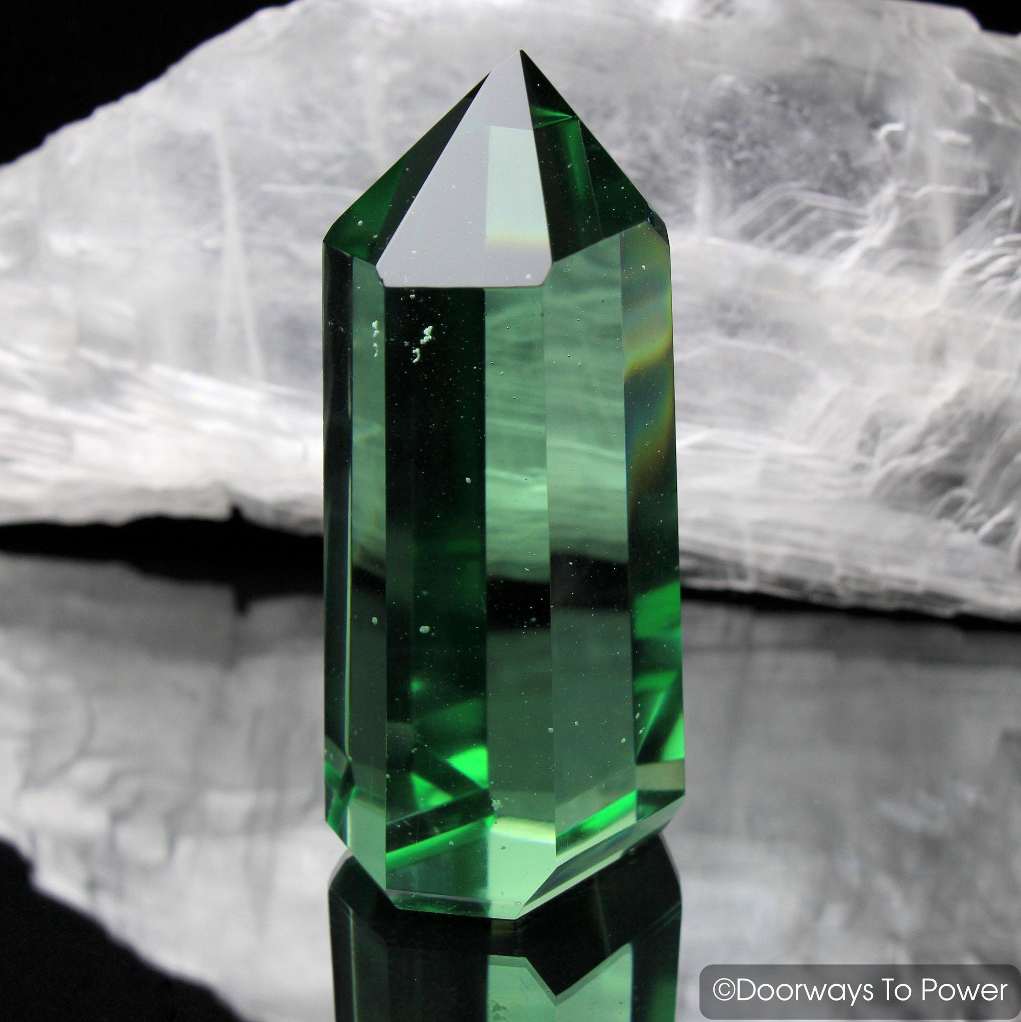 John of God Crystal Green Obsidian Casa Crystal 