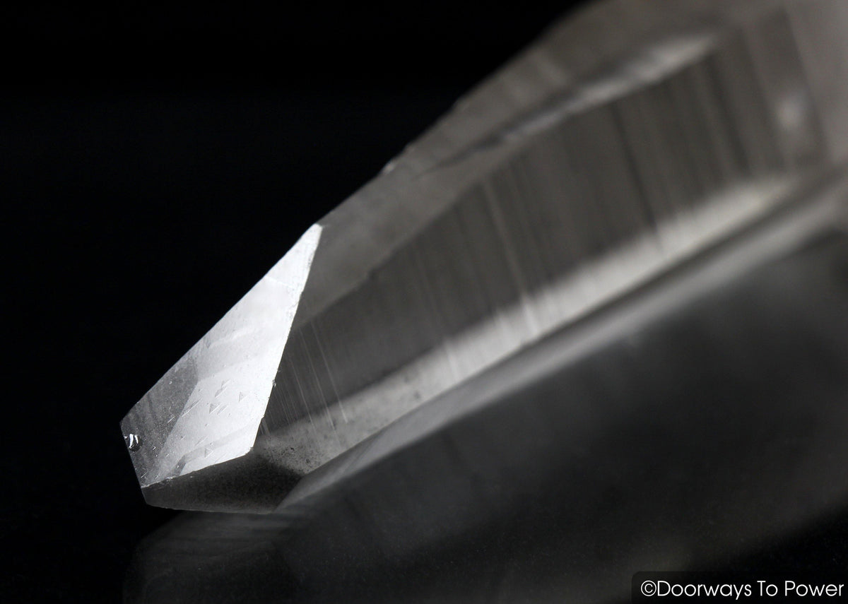 Smoky Black Phantom Lemurian Record Keeper Quartz Wand Inner Child Crystal 