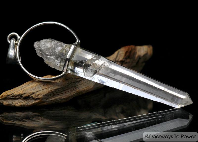 Lemurian Seed Quartz Crystal Pendant