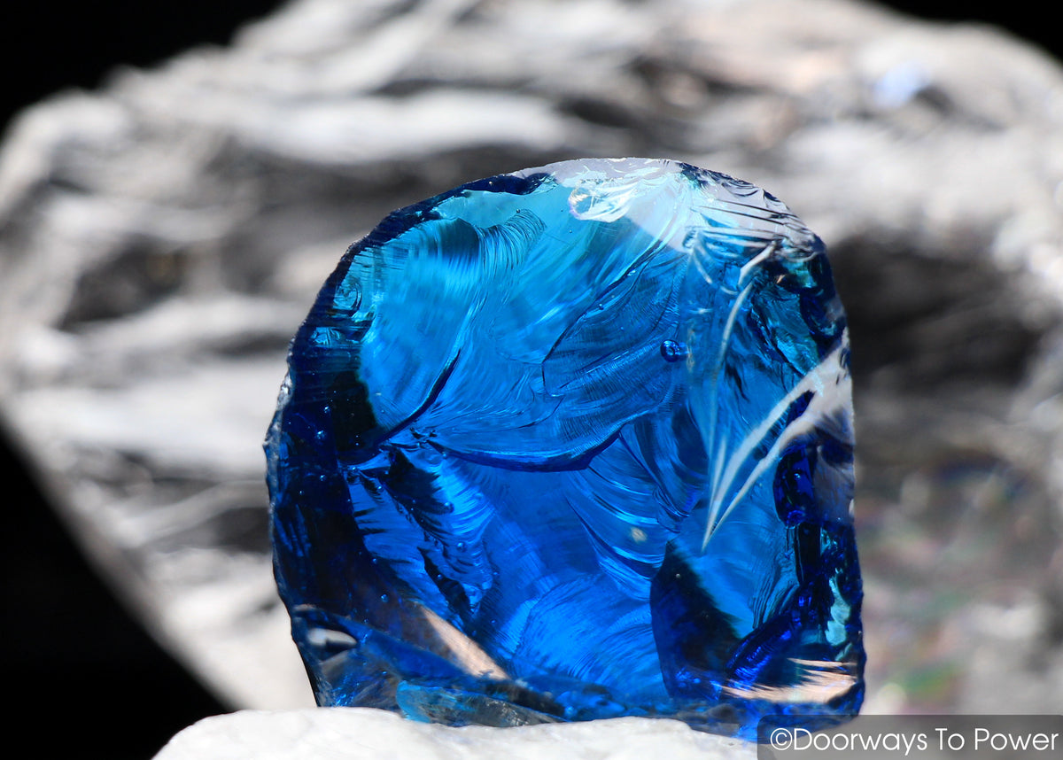 Electric Blue Atlantean Monatomic Andara Crystal