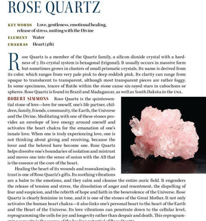 Rose Quartz Properties Book of Stones