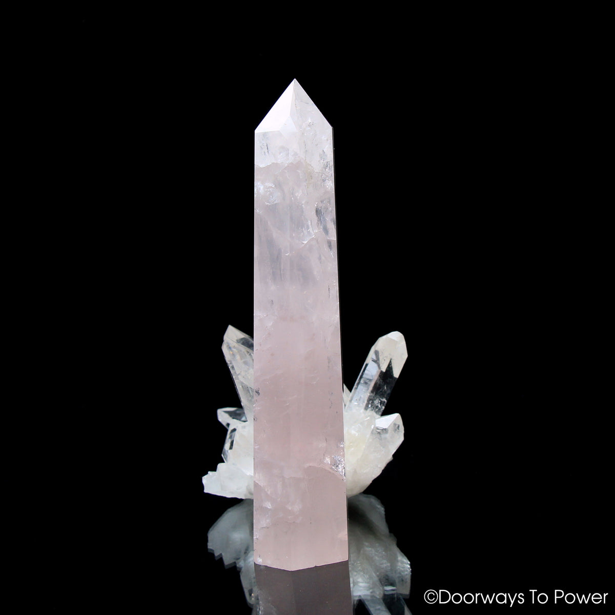 John of God Crystal Rose Quartz 'Divine Love'  Casa Crystal Generator Point