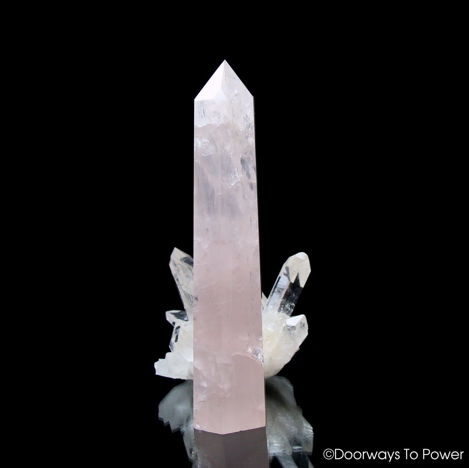 John of God Crystal Rose Quartz 'Divine Love'  Casa Crystal Generator Point