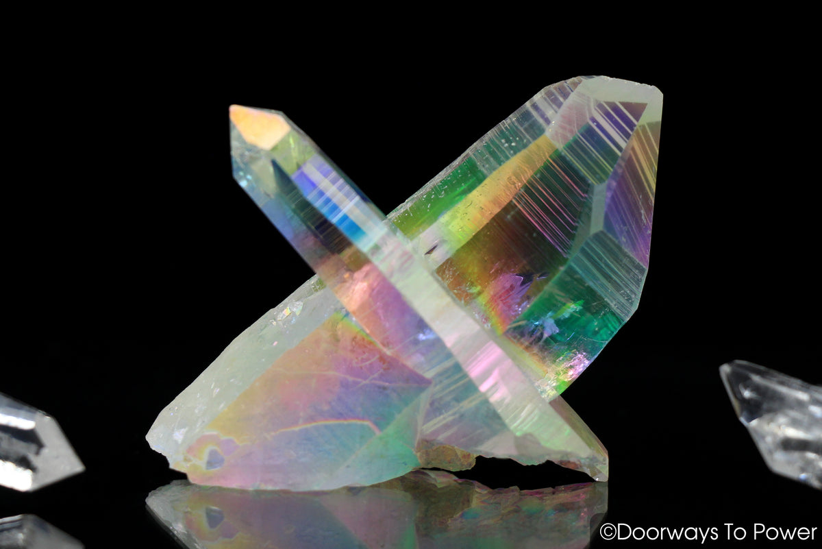 Angel Aura Quartz Lemurian Crystal