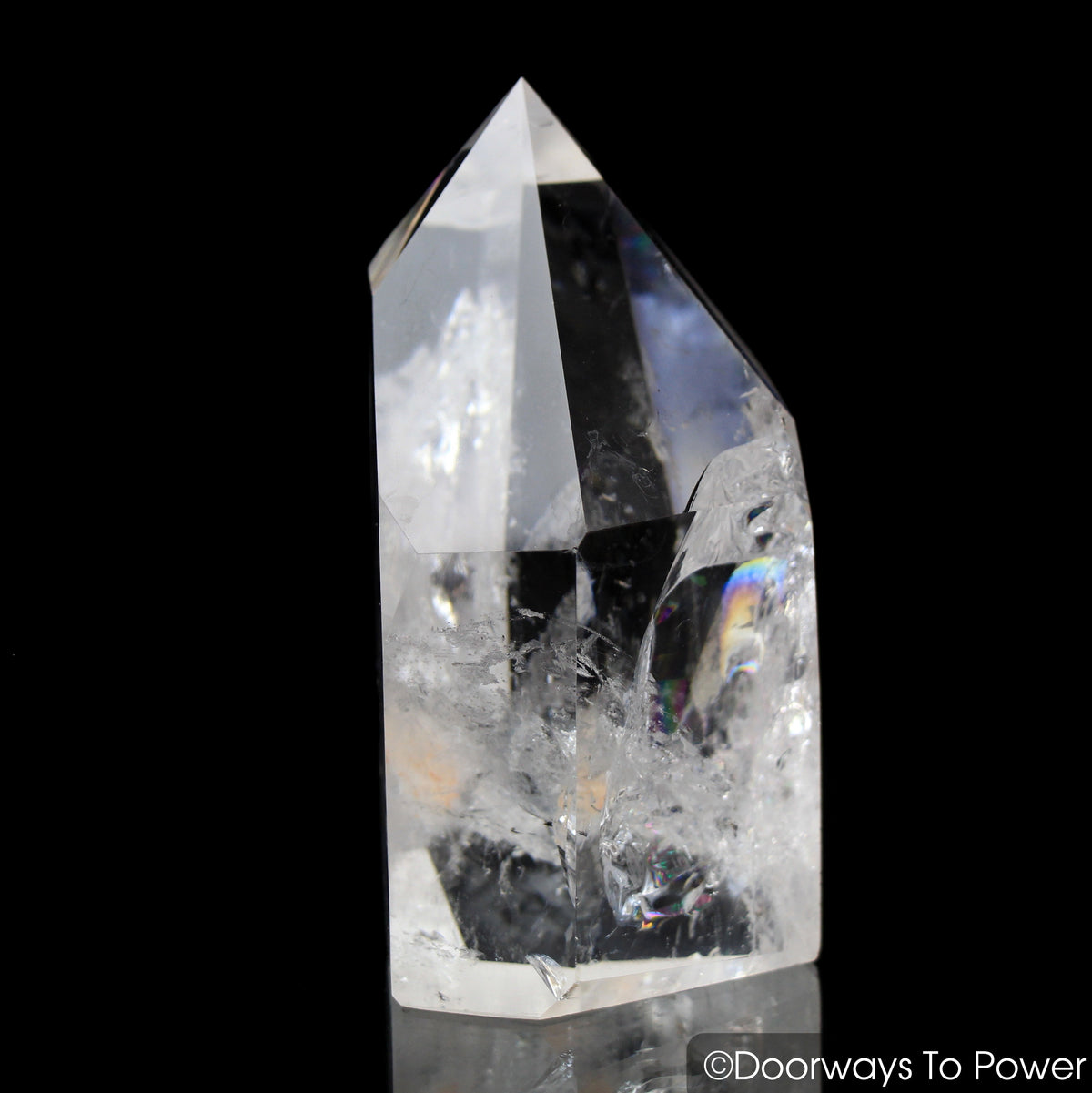 John of God Manifestation Quartz Crystal Point Rainbows 