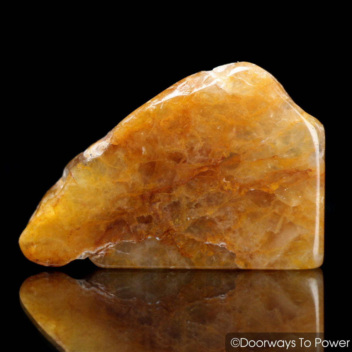 Himalaya Red Gold Azeztulite Crystal Tumbled & Polished Stone