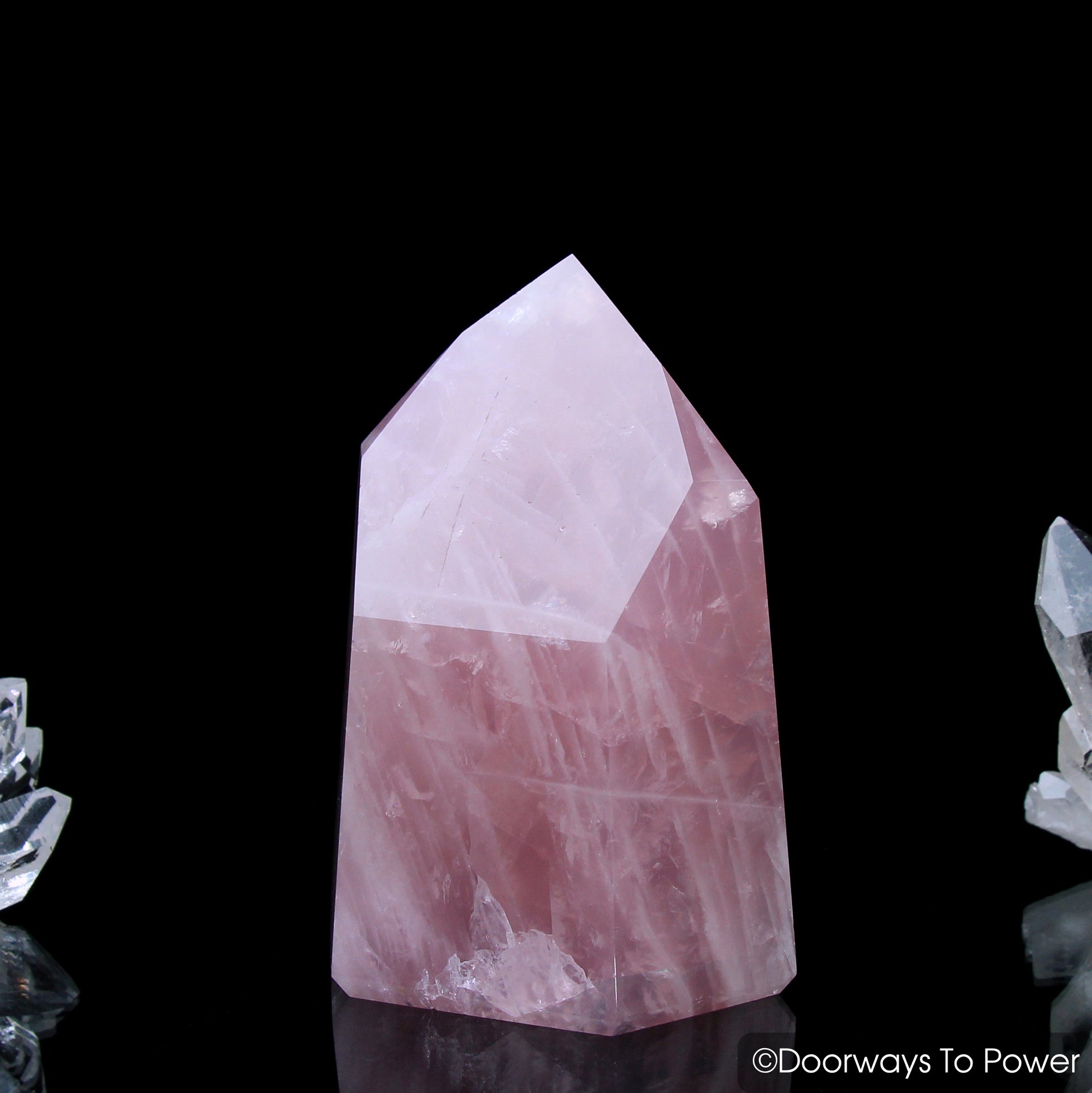John of God Crystal Rose Quartz Temple Heart Master Dow Casa Crystal Point