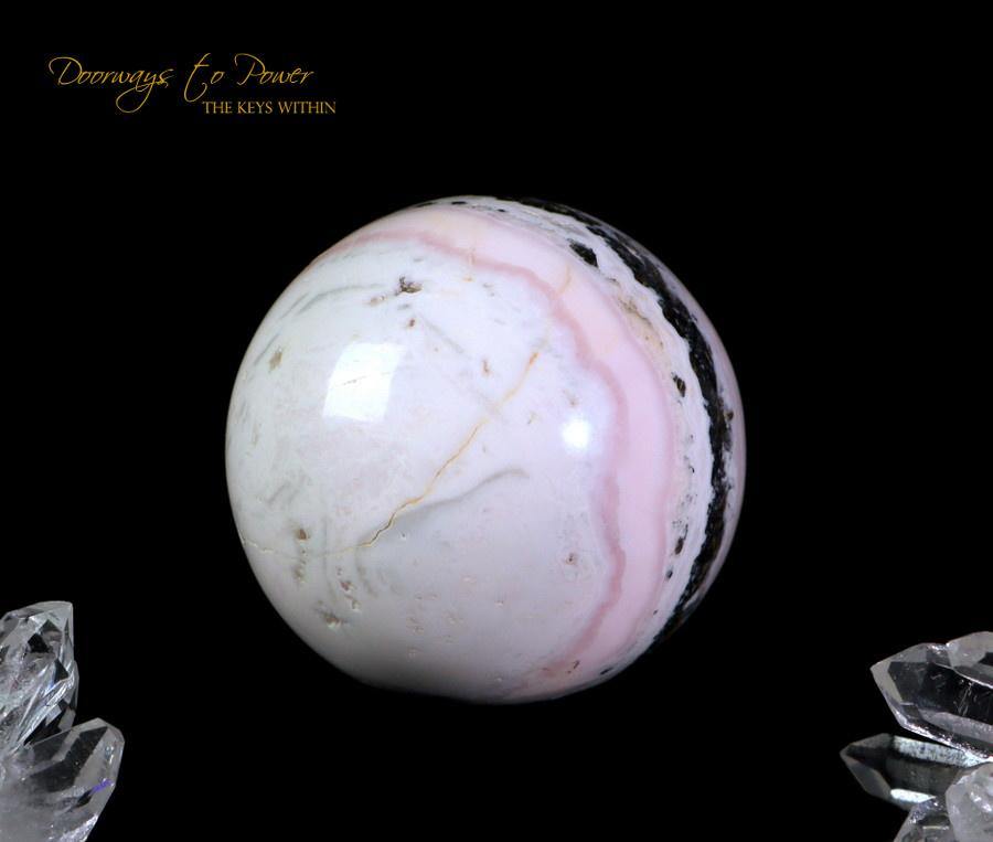 Pink Mangano Calcite Crystal Sphere