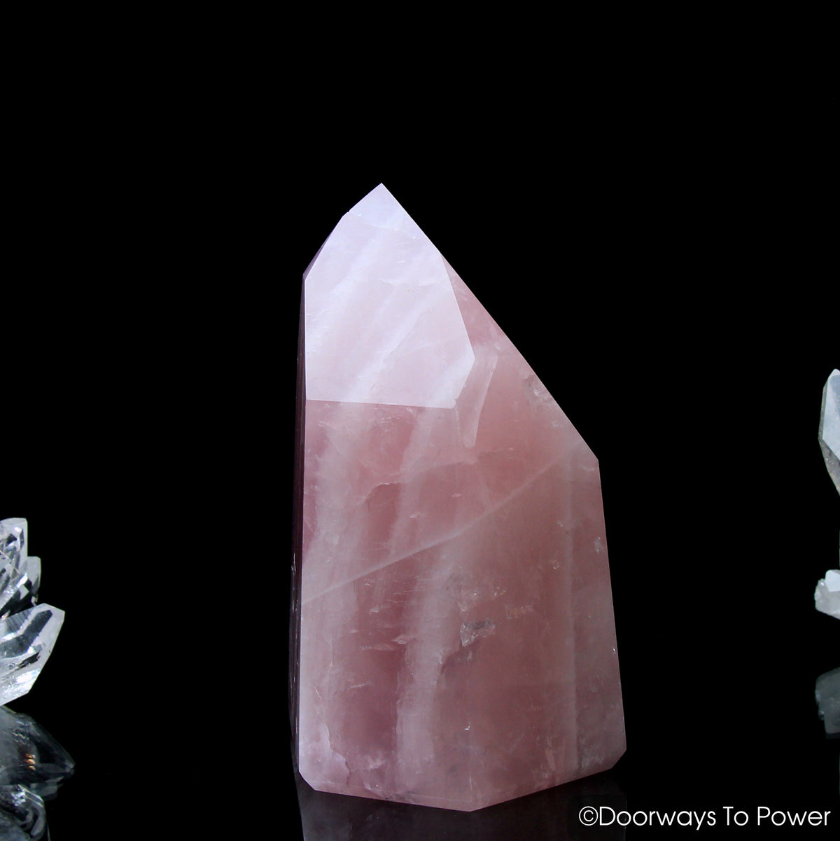 John of God Crystal Rose Quartz Temple Heart Master Dow Casa Crystal Point