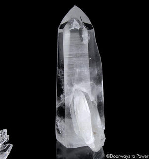 Lemurian Penetrator Quartz Temple Heart Dow Crystal 'Black Butterfly'