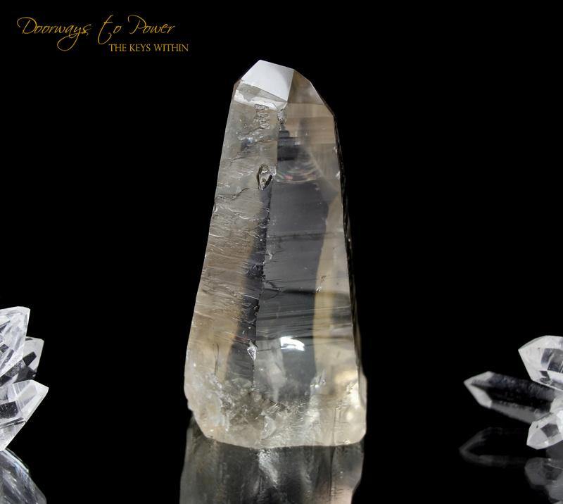 Golden Lemurian Seed Quartz Record Keeper Crystal