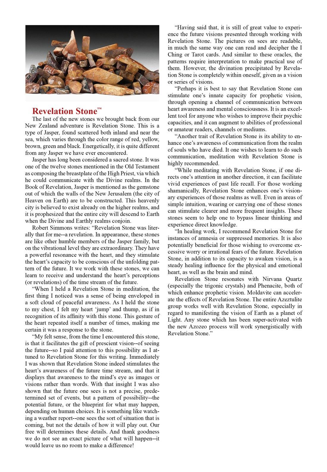 Revelation Stone Crystal Altar Stone A++