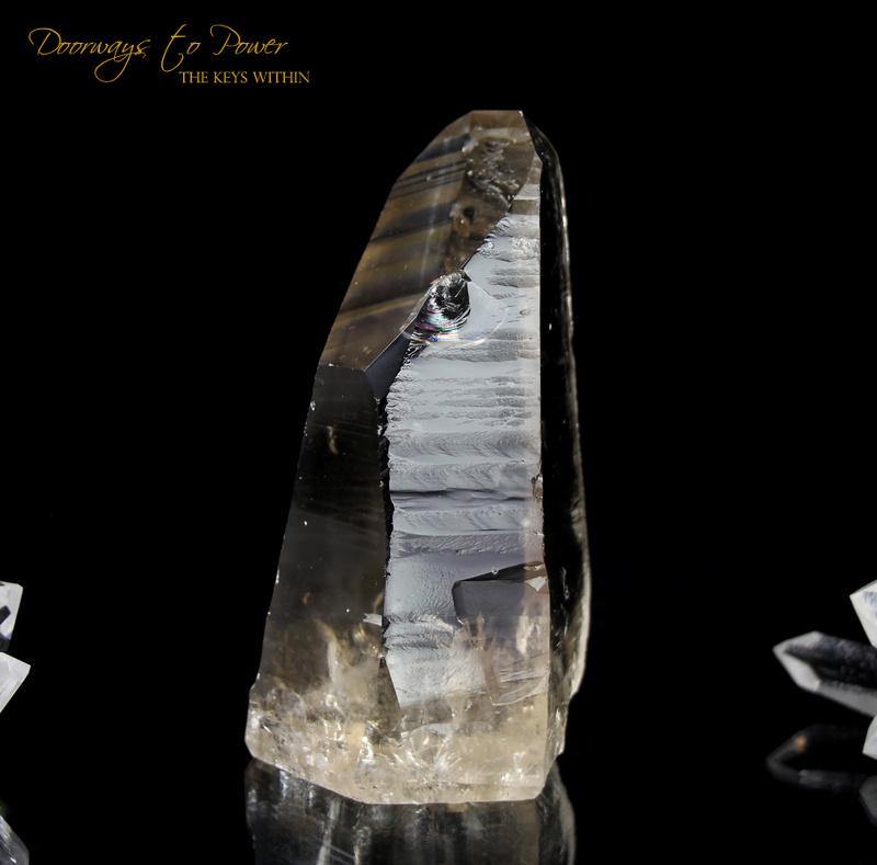 Golden Lemurian Seed Quartz Record Keeper Crystal