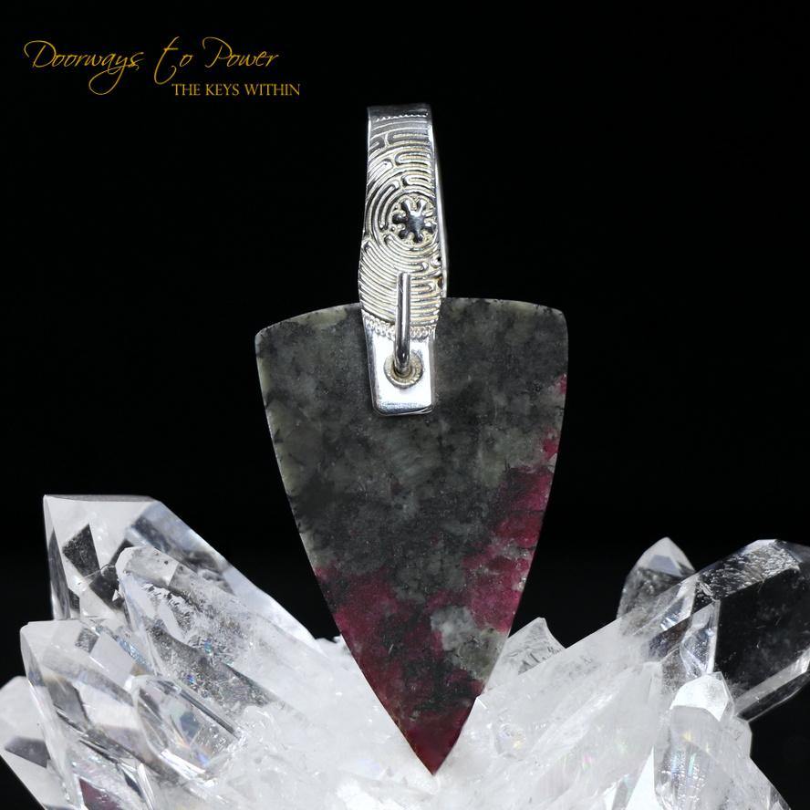 Eudialyte & Moonstone Light Language Pendant