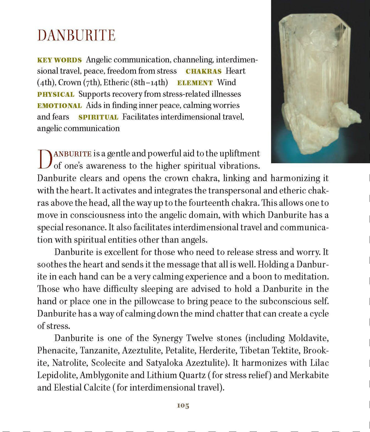 Danburite Book of Stones Metaphysical Properties
