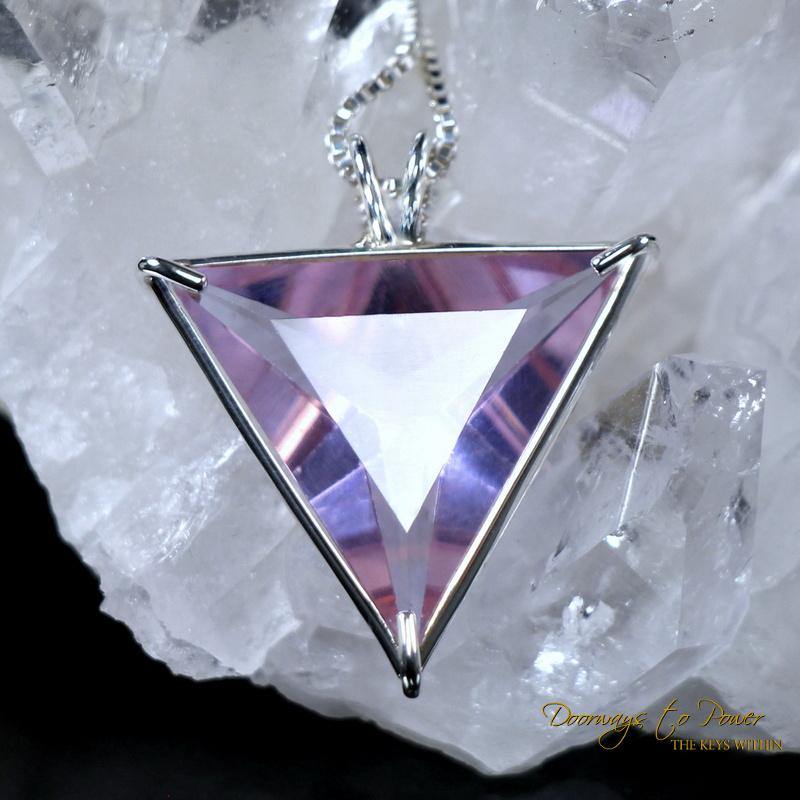 Ruby Lavender Quartz Angelic Star Pendant