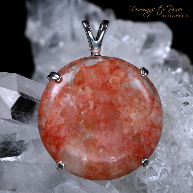 Himalaya Red Gold Azeztulite Pendant