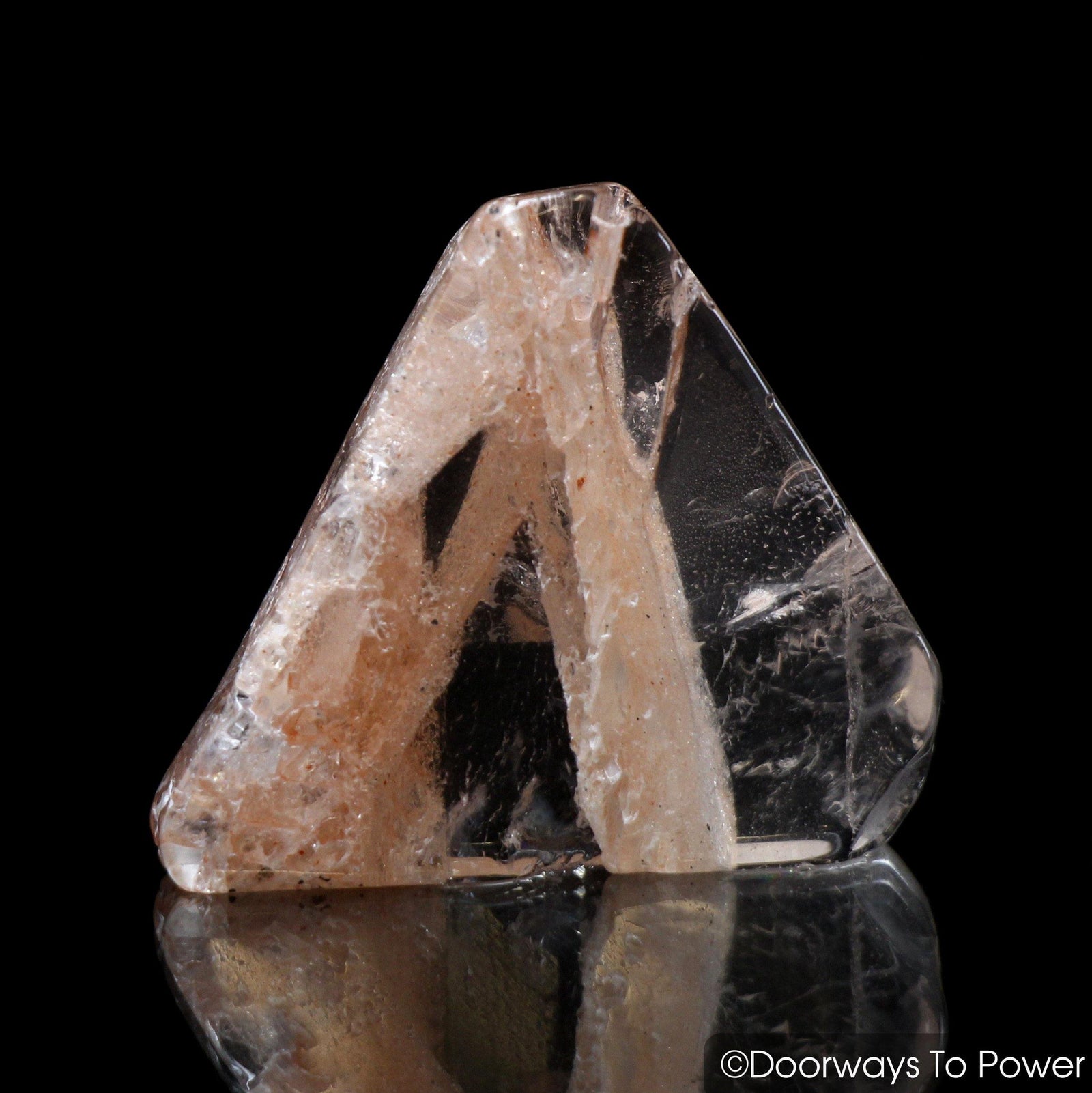 Pink Fire Azeztulite Quartz Crystal Polished & Tumbled Stone