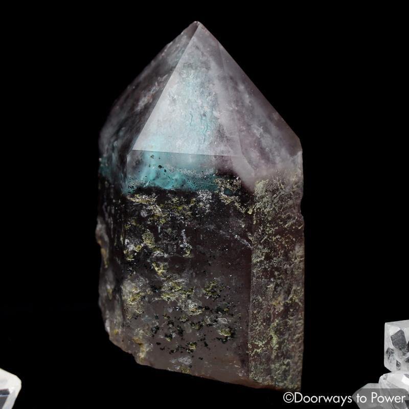 Ajoite in Quartz ET Record Keeper Crystal 