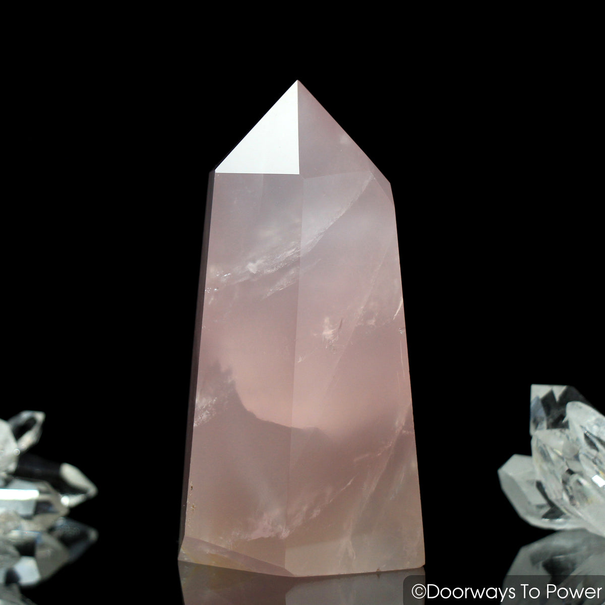 John of God Crystal Rose Quartz Casa Crystal Generator Point 'Manifest Spirit Isis'