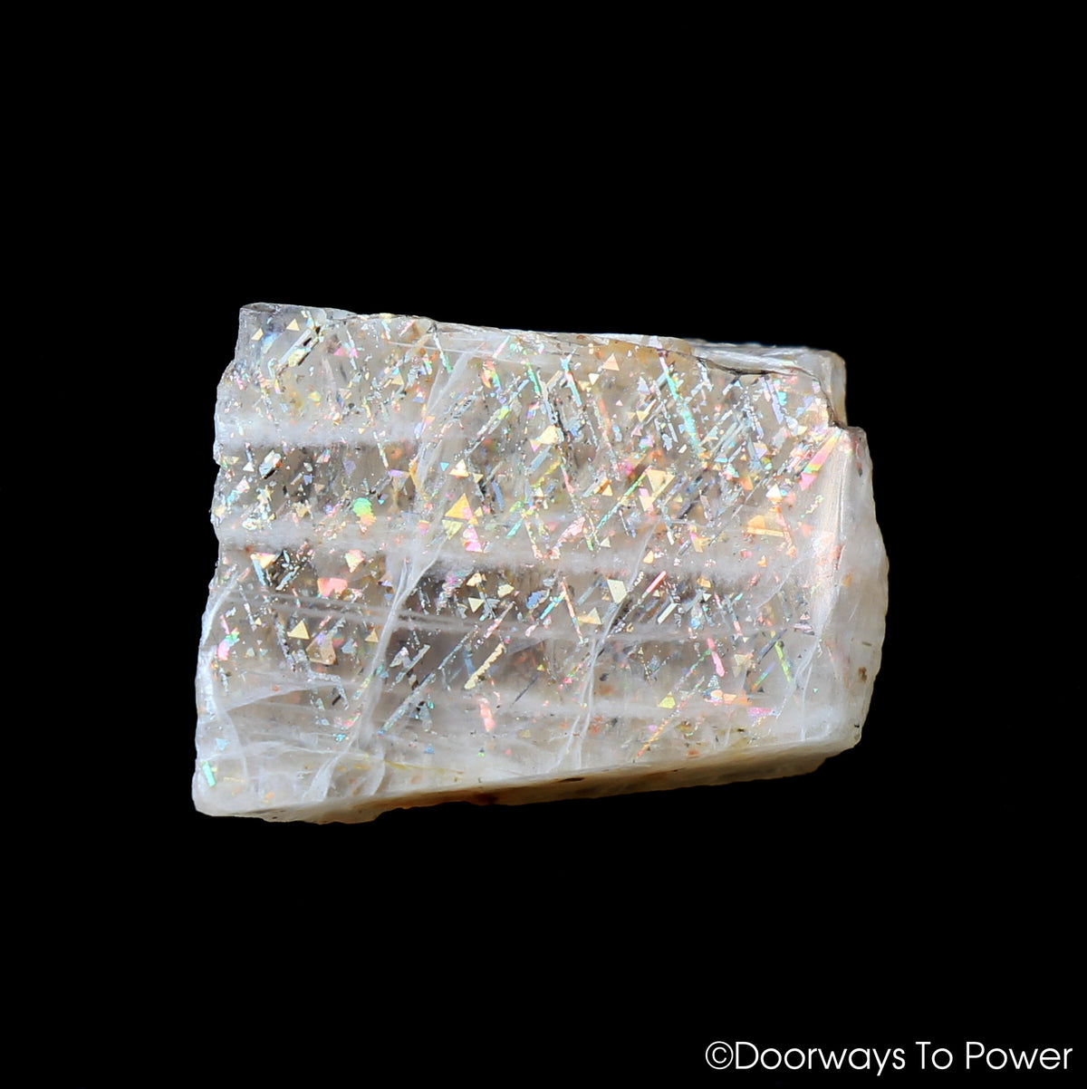 Rainbow Lattice Sunstone Gemstone
