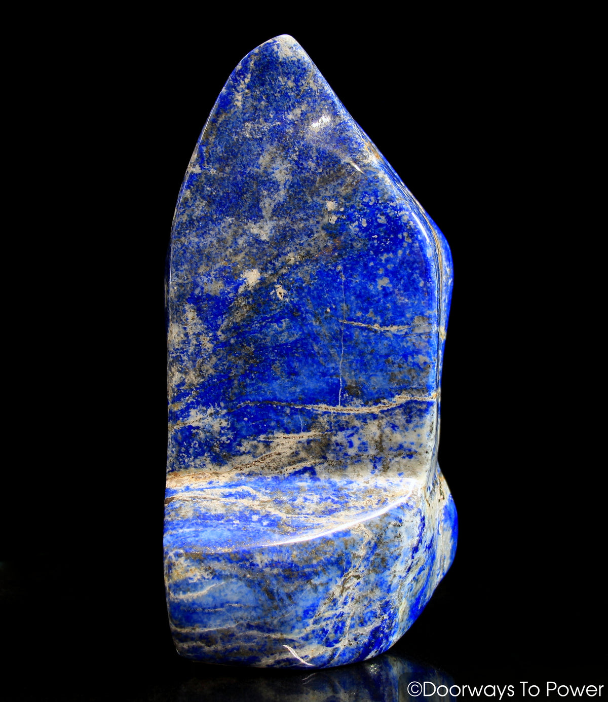 Lapis Lazuli & Pyrite Crystal Sculpture Altar Stone 