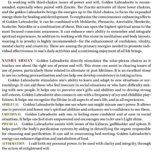 Golden Labradorite Meanings 