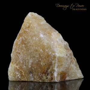 Himalaya Gold Azeztulite Crystal Altar Stone 'Manifestation'