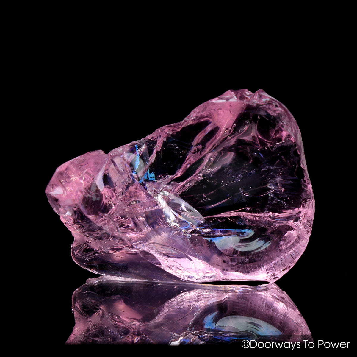 HGW Pink Lady Nellie Andara Crystal 'Heart of God Within' w/ Rainbows