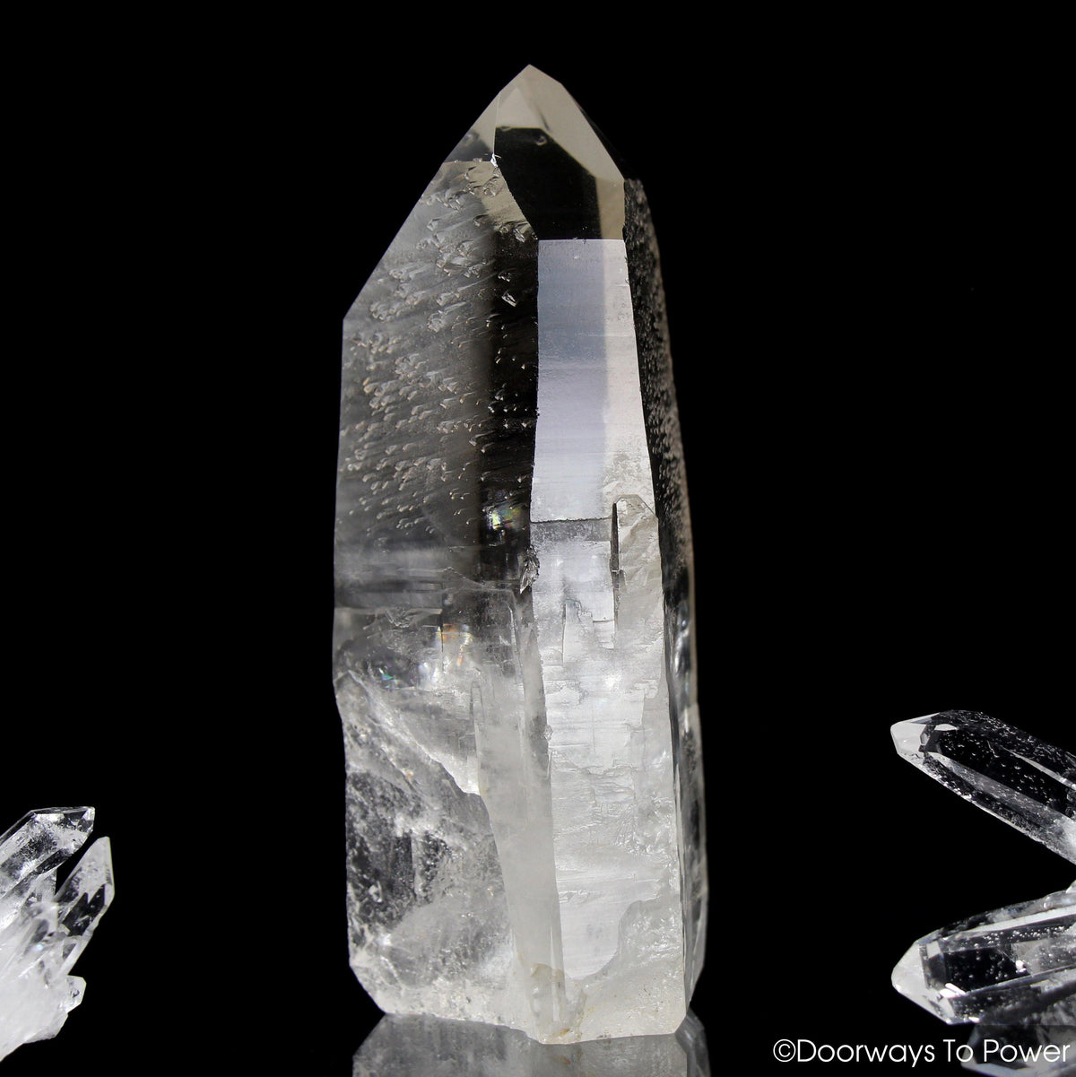 Golden Lemurian Seed Quartz Crystal Point & Master Dow Record Keeper