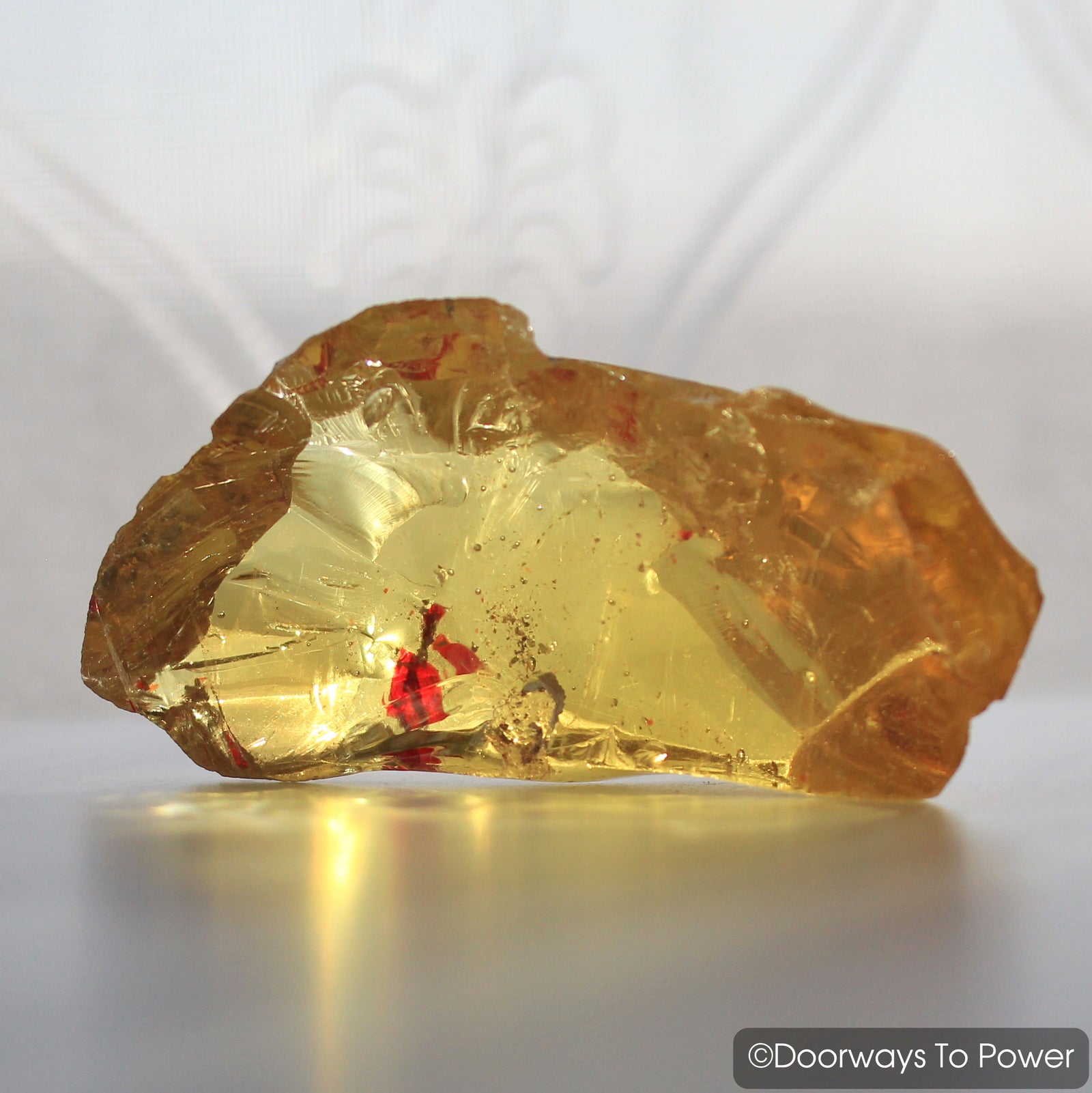 Solaris Monatomic Andara Crystal Glass with Rainbows 'Cosmic Compass'