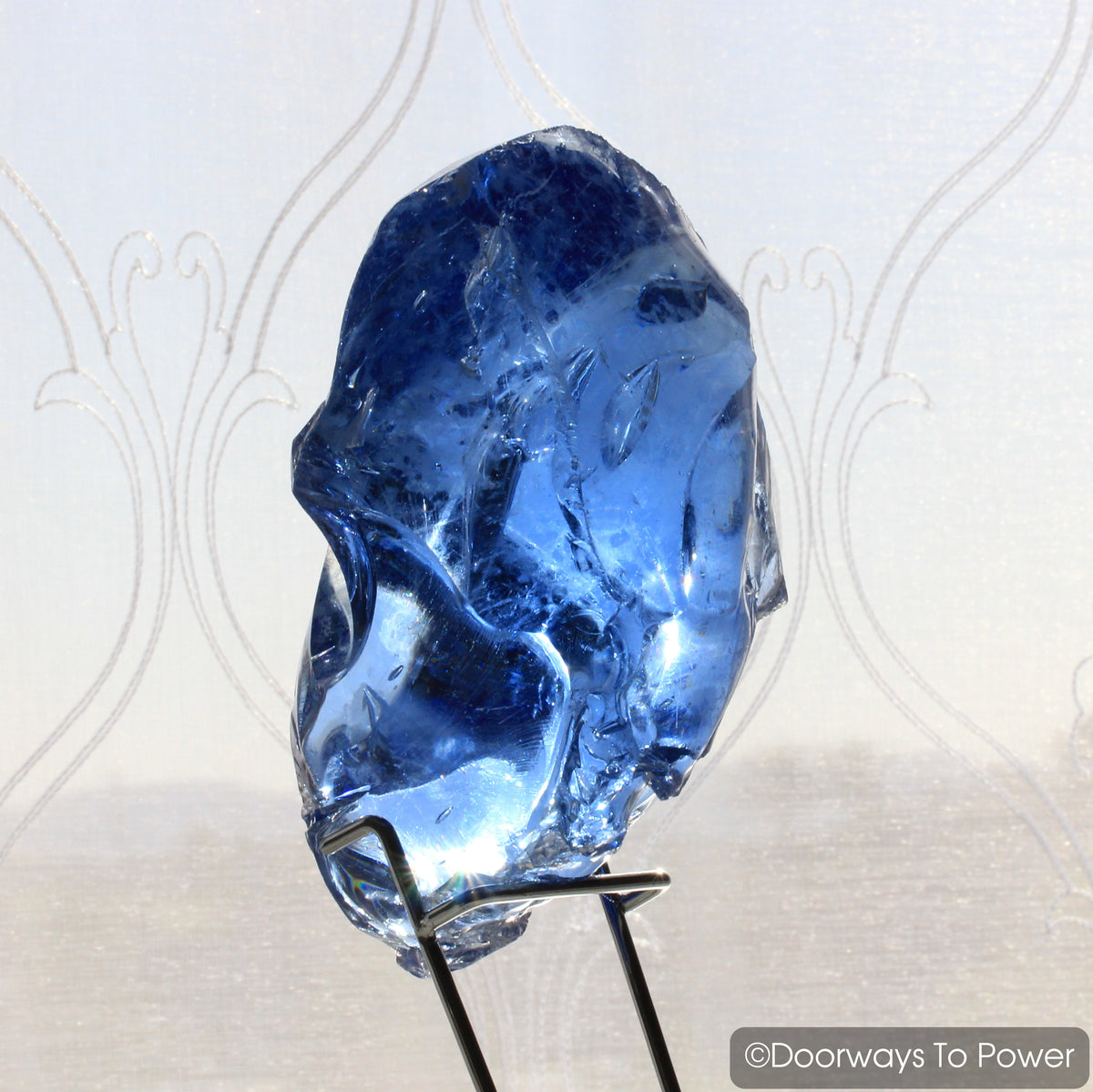 Original Lady Nellie Blue Monatomic Andara Crystal Skull 'Blue Pearl' Rare