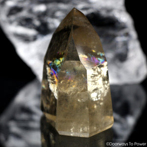 Citrine Rainbow Quartz Crystal Point 