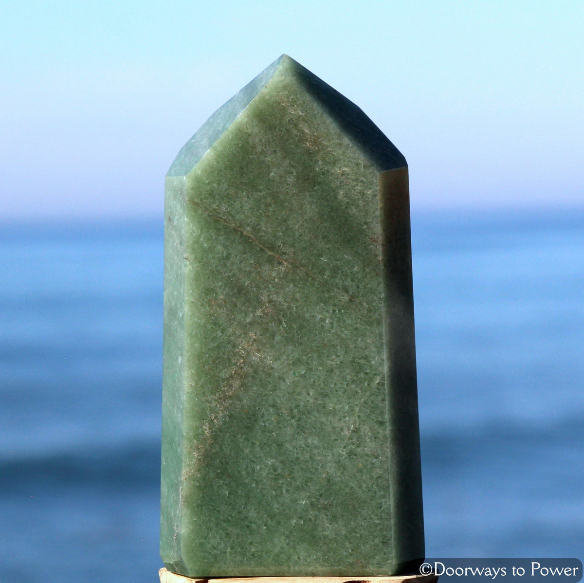 John of God Crystal Green Aventurine Temple Heart Dow