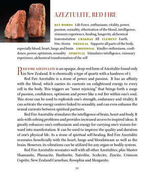 Red Fire Azeztulite Crystal Altar Stone (Polished)